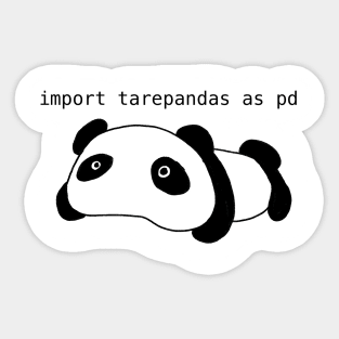 Import Tarepandas as pd Sticker